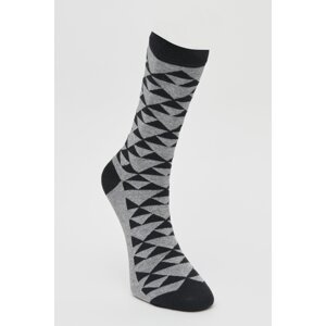 ALTINYILDIZ CLASSICS Men's Black-gray Patterned Socks