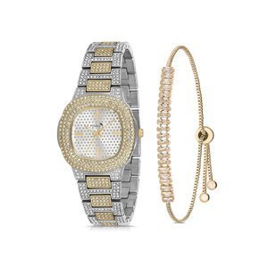 Polo Air Single Row Luxury Stone Women's Wristwatch Zircon Stone Baguette Bracelet
