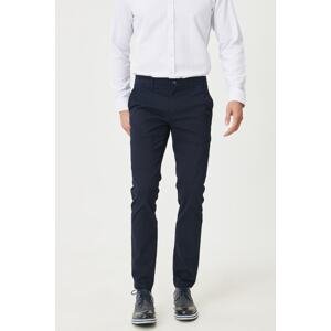 ALTINYILDIZ CLASSICS Men's Navy Blue Slim Fit Slim Fit Side Pocket Chino Trousers