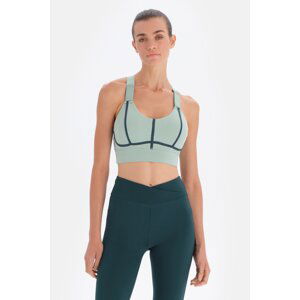 Dagi Mint Green Piping Detailed Sports Bra