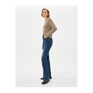 Koton Flared Leg Jeans Slim Fit Regular Waist - Victoria Slim Jeans -