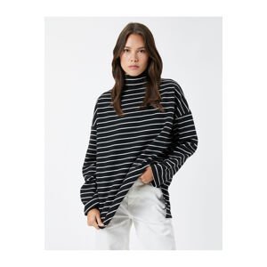 Koton Turtleneck Sweater Long Sleeve Off-Shoulder