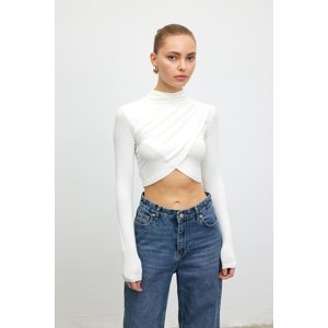 VATKALI Wrapped crop top