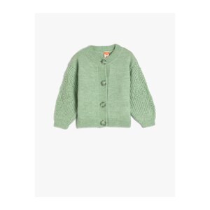 Koton Knitwear Cardigan Buttoned Round Neck