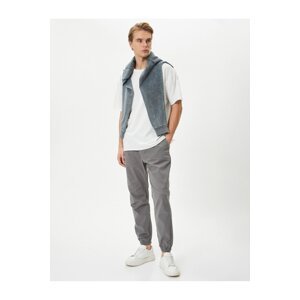 Koton Jogger Trousers Tied Waist Relaxed Cut Pocket