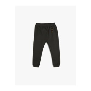 Koton Jogger Sweatpants Button Detailed Waist Elastic Cotton