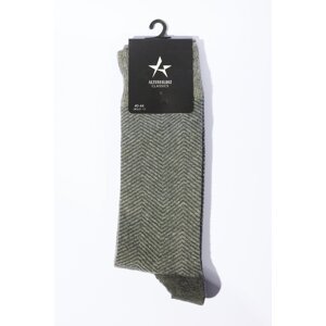 ALTINYILDIZ CLASSICS Men's Grey-Anthracite Patterned Socks