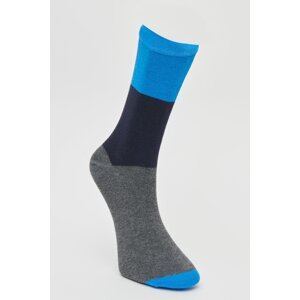 ALTINYILDIZ CLASSICS Men's Blue Anthracite Patterned Socks