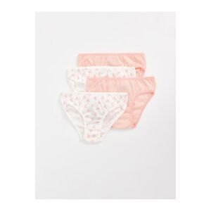 LC Waikiki Baby Girl Panties with an Elastic Printed Waist 4-Piece