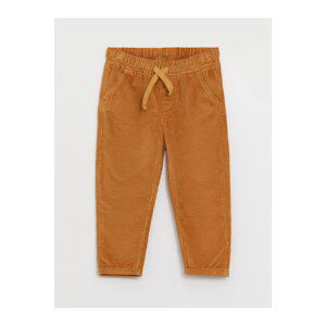 LC Waikiki Basic Velvet Baby Boy Trousers with Elastic Waist