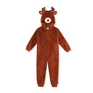 Dagi Light Brown Deer Hat Unisex Jumpsuit