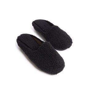 Capone Outfitters Women's Slippers Plush Black Indoor Slippers