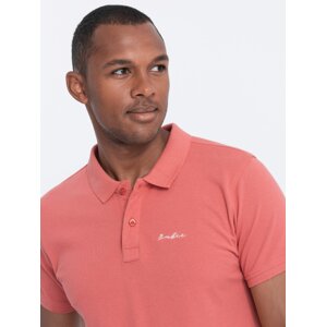 Ombre Pique knit polo shirt