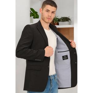 C9057 DEWBERRY MEN'S JACKET-PLAIN BLACK