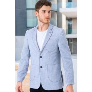 C9059 DEWBERRY MEN'S JACKET-PLAIN NAVY BLUE