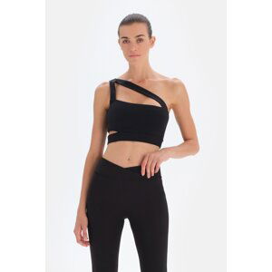 Dagi Black Cross Strap Sports Bra