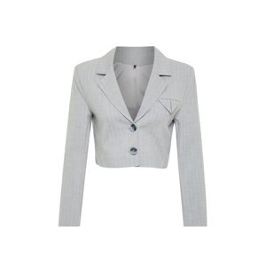 Trendyol Gray Premium Woven Blazer Jacket