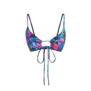 Trendyol Floral Patterned Bralette Cut Out/Window Bikini Top