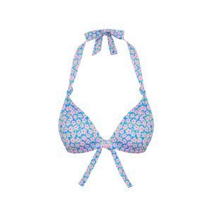 Trendyol Floral Patterned Triangle Knotted Bikini Top