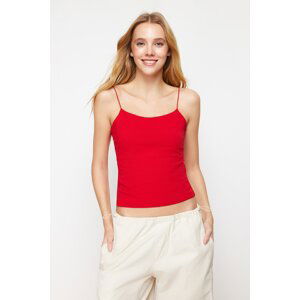 Trendyol Red Strap Regular Flexible Knitted Undershirt