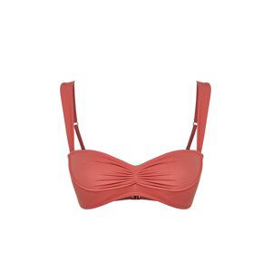 Trendyol Pale Pink Bralette Gathered Bikini Top