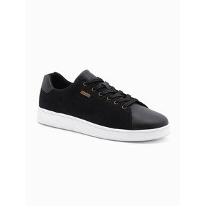 Ombre Men's combined material sneakers shoes - black