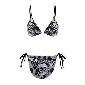 Trendyol Floral Patterned Triangle Reversible Bikini Set