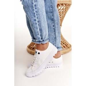 Women's Sneakers On A Chunky Sole BIG STAR White