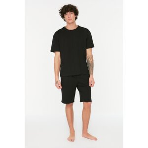 Trendyol Black Knitted Pajama Set