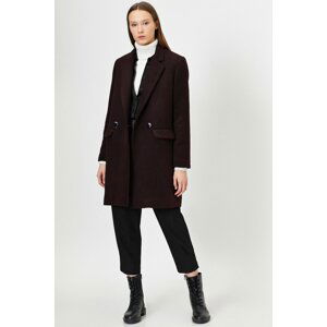 Koton Women's Pocket Detailed Buttoned Coat