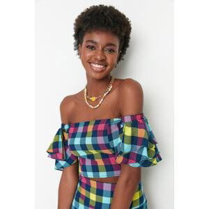 Trendyol Multicolored Square Collar Blouse