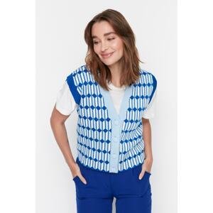 Trendyol Light Blue Patterned Knitwear Sweater