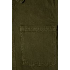 Trendyol Khaki Men's Regular Fit Single Pocket Denim Jacket