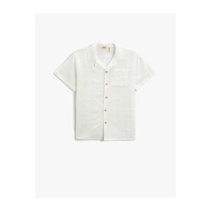 Koton Short Sleeve Shirt Pocket Detail Cotton