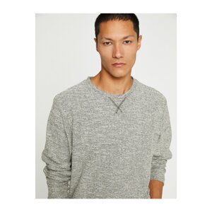 Koton Basic Marked Sweater Crew Neck