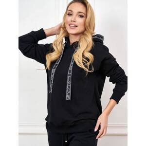 Black sweatshirt Lalous BL-0442. R21