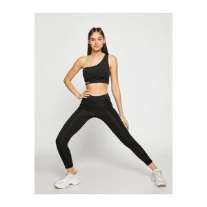 Koton High Waist Sports Leggings With Pocket Stitch Detail Ankle Length