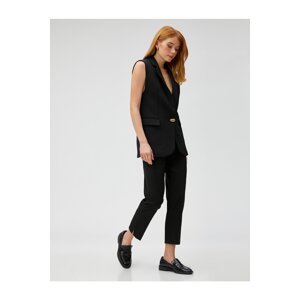 Koton Cigarette Fabric Trousers with Pockets