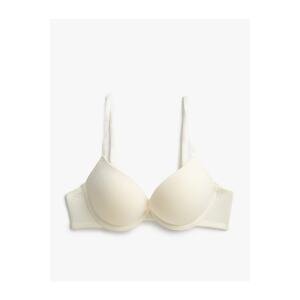 Koton Extra Padded Bra Supported Underwire Covered Thin Straps