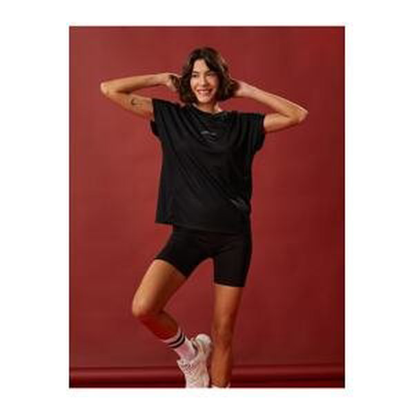 Koton Oversized Sports T-Shirt with Text Print