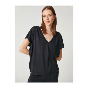 Koton V-Neck T-shirt Modal Blend