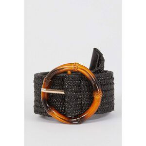 DEFACTO Woman Oval Buckle Wicker Dress Belt