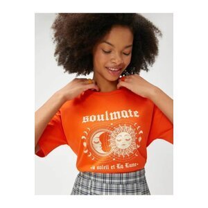 Koton Women's T-shirt Orange 3sal10259ik