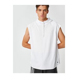 Koton Basic Sports T-Shirt with a Hooded Sleeveless