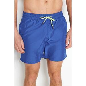 Trendyol Men's Blue Basic Standard Size Marine Shorts