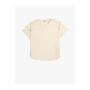 Koton Oversize T-Shirt Modal-Mixed