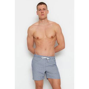 Trendyol Navy Blue Men's Striped Sea Shorts