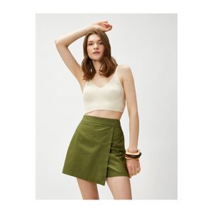 Koton Mini Short Skirt Linen Blend