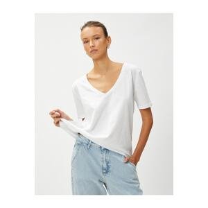 Koton Cotton Basic T-Shirt V Neck
