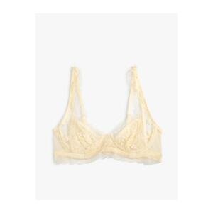 Koton Lace Close Up Bra Unfilled Underwire Unsupported Capless